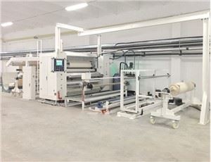 Heißschmelzlaminiermaschine für Textilgewebe